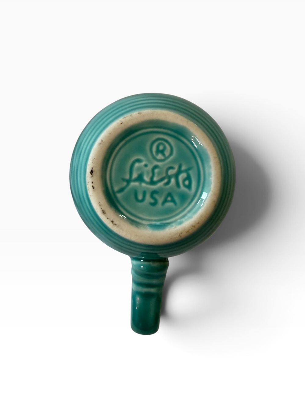 Fiestaware Turquoise Espresso Cup and Saucer - Picture 6 of 6